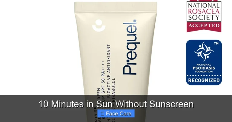 10 Minutes in Sun Without Sunscreen