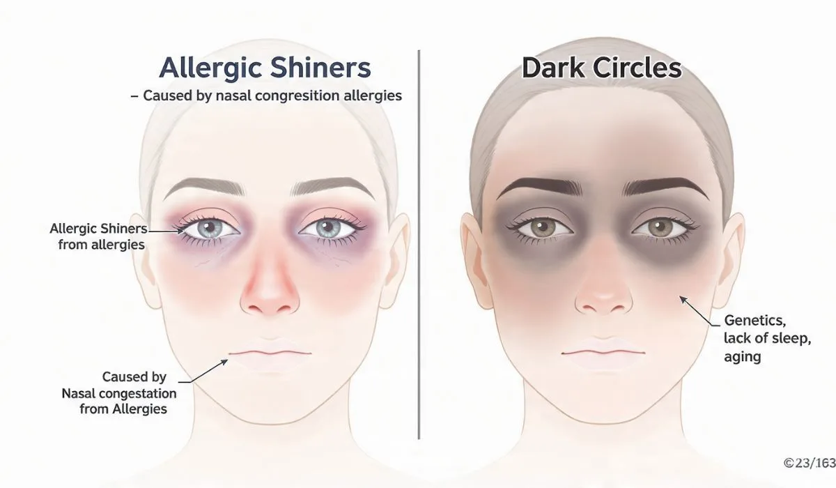 Allergic Shiners vs Dark Circles 
