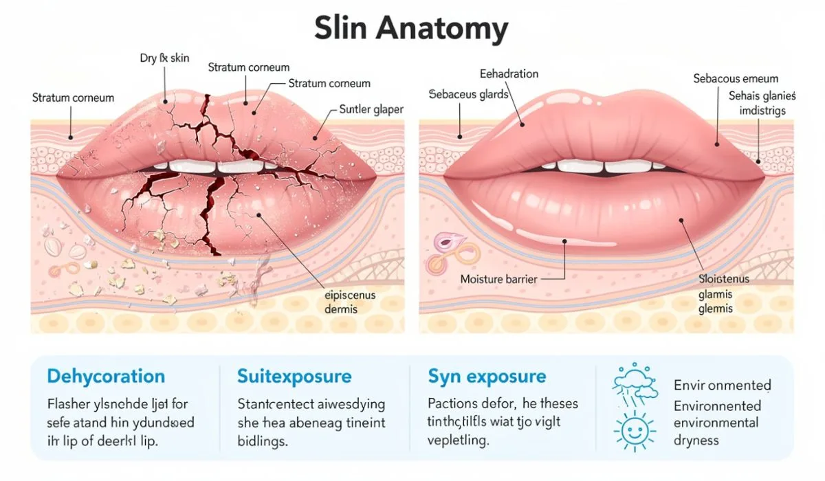 Why Lips Peel Easily