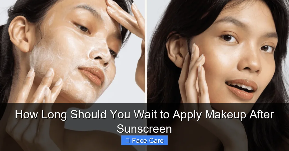 How Long Should You Wait to Apply Makeup After Sunscreen