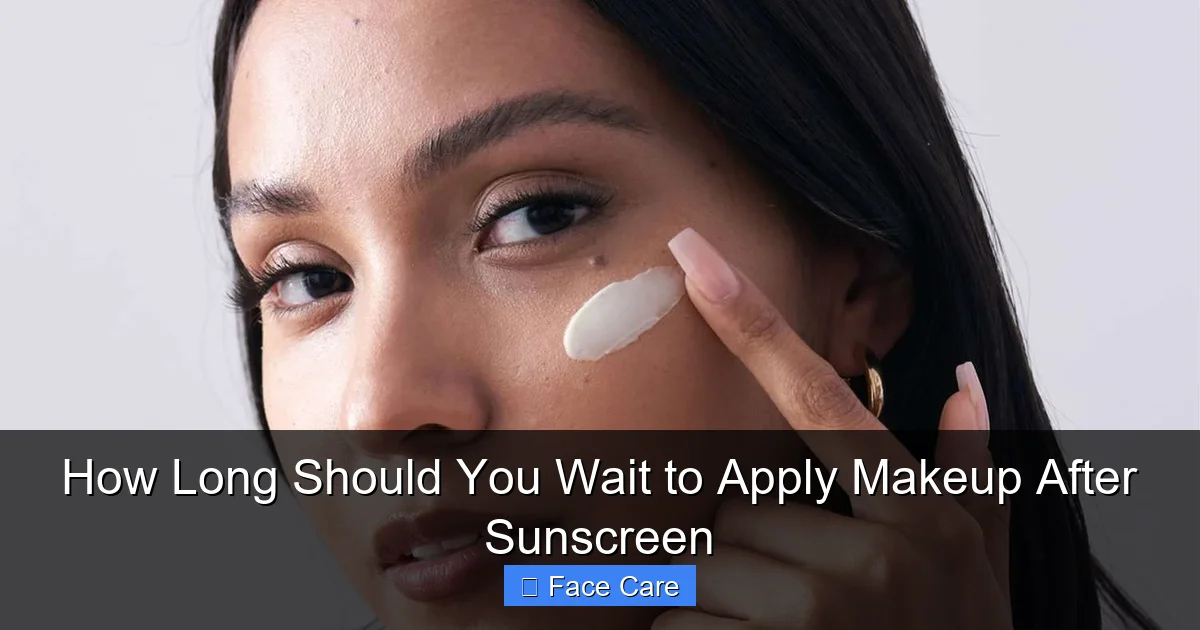 How Long Should You Wait to Apply Makeup After Sunscreen