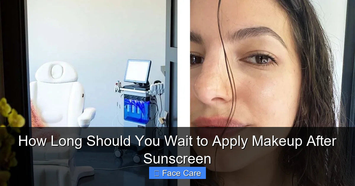 How Long Should You Wait to Apply Makeup After Sunscreen