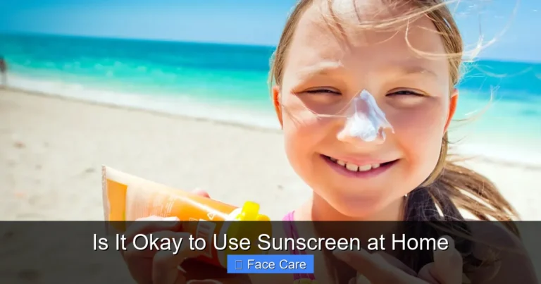 Is It Okay to Use Sunscreen at Home