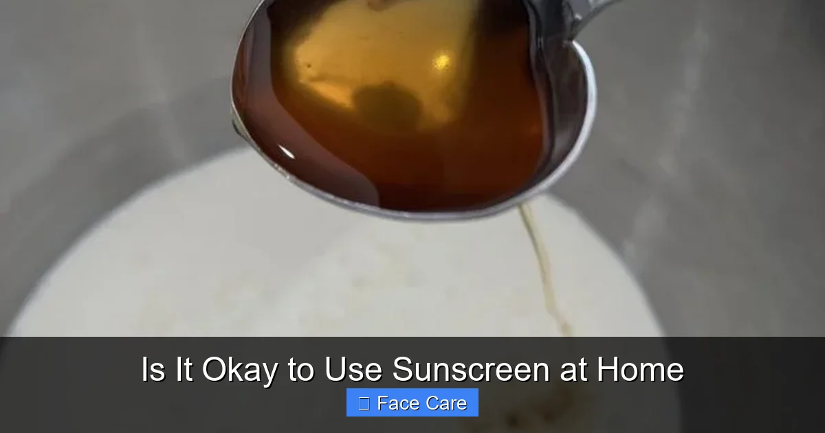 Is It Okay to Use Sunscreen at Home