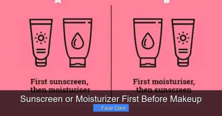 Sunscreen or Moisturizer First Before Makeup