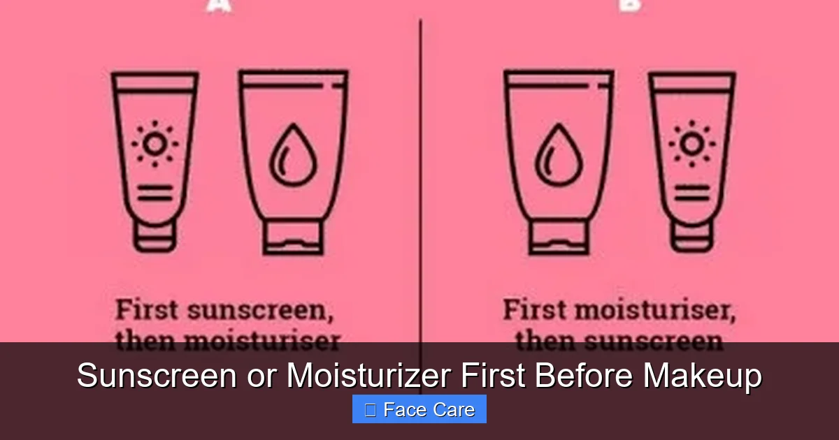 Sunscreen or Moisturizer First Before Makeup