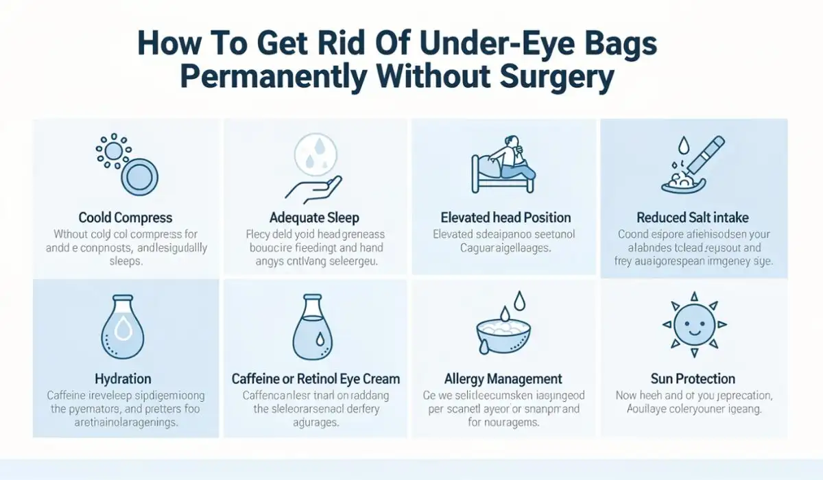 How To Get Rid Of Under-Eye Bags Permanently Without Surgery