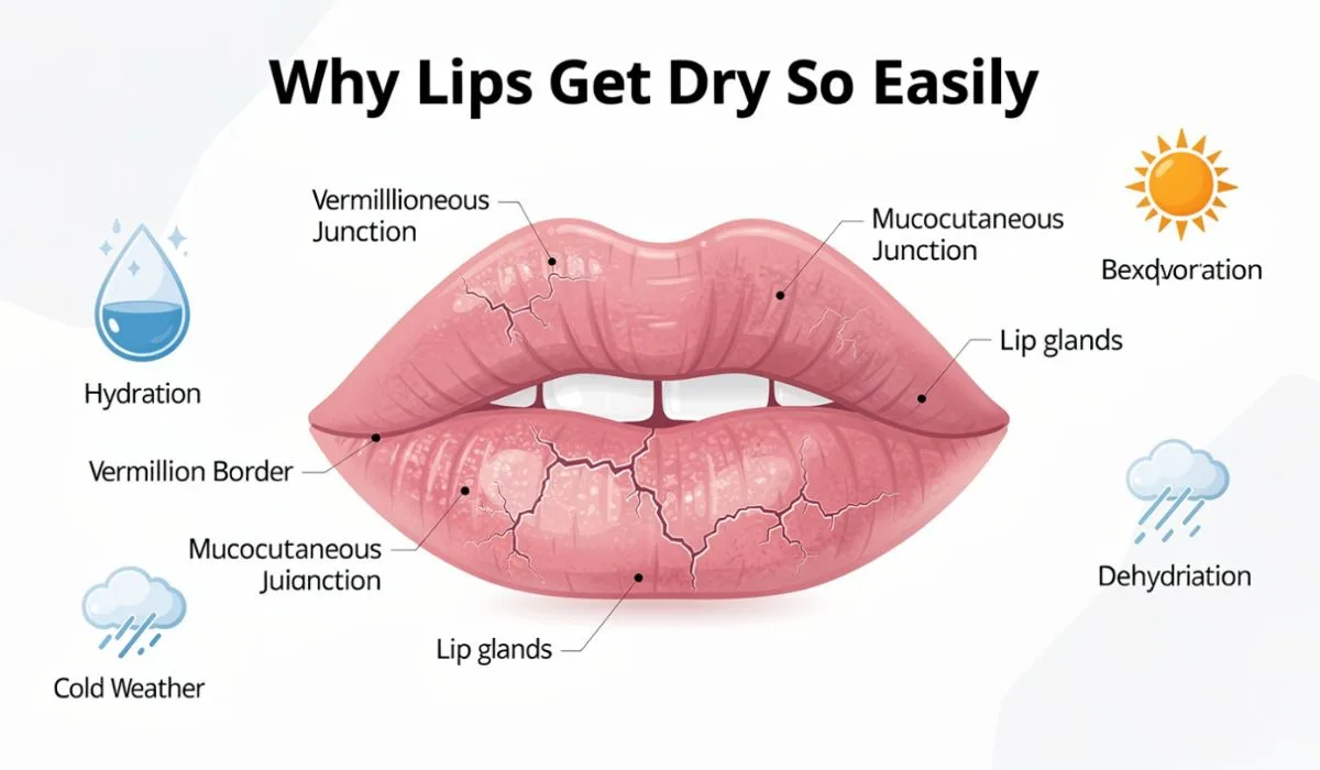 Why Lips Get Dry So Easily