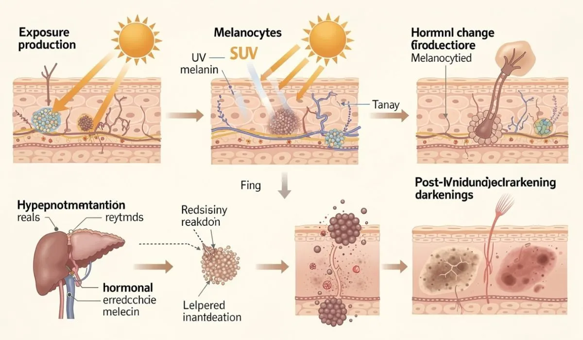 Why Skin Color Becomes Dark
